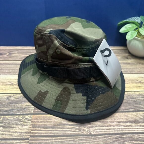 Nike Dri-FIT Apex Camo Print Bucket Hat NWT Size Small Adult Unisex (FB5622-222) - Picture 3 of 10